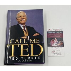 Ted Turner Signed Book Call Me Ted 1st Edition HC DJ With JSA Authentication